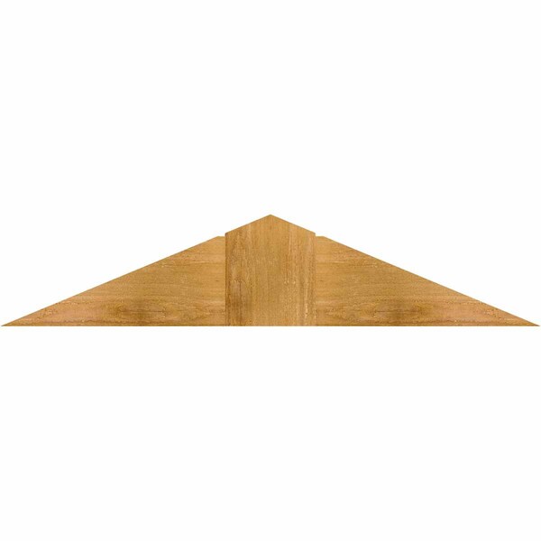 Ekena Millwork Portland Rough Sawn Timber Gable Bracket, Western Red Cedar, 36"W x 7"H x 4"D x 6"F, 5/12 Pitch GBW036X07X0406POR00RWR - main